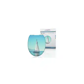 Netto Marken-Discount Schütte WC Sitz SAILING, Duroplast Toilettendeckel mit Absenkautomatik Motiv Angebot