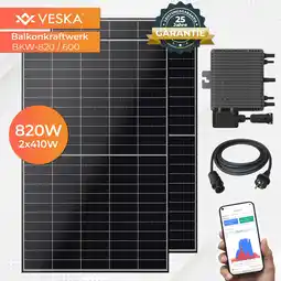 Netto Marken-Discount 820 W / 600 W Balkonkraftwerk Photovoltaik Solaranlage Steckerfertig WIFI Smart Angebot