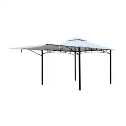 Netto Marken-Discount Pavillon Gartenzelt Partyzelt Stoffdach Grand Valley weiß Angebot