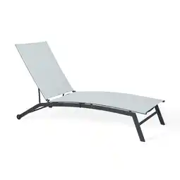 Netto Marken-Discount Sonnenliege Chaise Kunststoff anthrazit/weiß Angebot