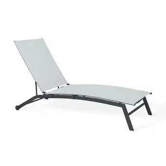Netto Marken-Discount Sonnenliege Chaise Kunststoff anthrazit/weiß Angebot