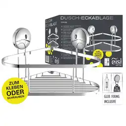 Netto Marken-Discount Eisl Duschregal ohne Bohren, Duschablage Ecke Chrom Angebot