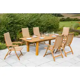 Netto Marken-Discount Merxx Capri Set 7tlg. Doppelausziehtisch Angebot