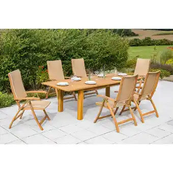 Netto Marken-Discount Merxx Capri Set 7tlg. Doppelausziehtisch Angebot