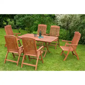 Netto Marken-Discount Merxx Maracaibo Set 7tlg Klappausziehtisch Angebot