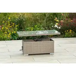 Netto Marken-Discount Merxx Bellante Gartentisch höhenverstellbar 4 Personen mit Sicherheitsglasplatte Angebot