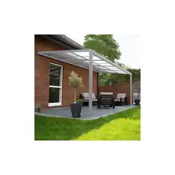 Netto Marken-Discount Solis Deluxe Terrassenüberdachung - 390 x 295 x 233 / 272 cm Weiß Angebot