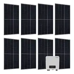 Netto Marken-Discount Juskys Solaranlage Set 3000 W Photovoltaik Anlage 8 Solarmodule, Wechselrichter und WLAN Angebot