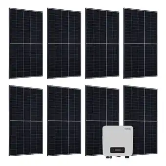 Netto Marken-Discount Juskys Solaranlage Set 3000 W Photovoltaik Anlage 8 Solarmodule, Wechselrichter und WLAN Angebot