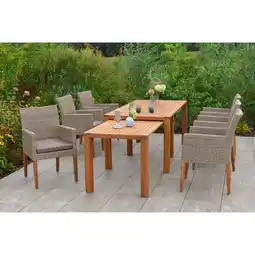 Netto Marken-Discount Merxx Ranzano Set 7tlg. Flex-Ausziehtisch Angebot