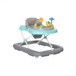 Netto Marken-Discount Bertoni Lauflernhilfe Happy Land Spielbrett, höhenverstellbar, Treppenstopper türkis Angebot