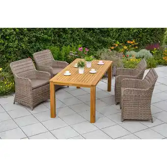 Netto Marken-Discount Merxx Riviera Set 9tlg. Tisch 185x90 cm Angebot