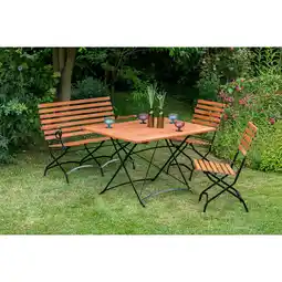 Netto Marken-Discount Merxx Schlossgarten Set 4tlg. Tisch 120x80 cm Angebot