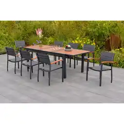 Netto Marken-Discount Merxx Paxos Set 9tlg. Ausziehtisch Angebot
