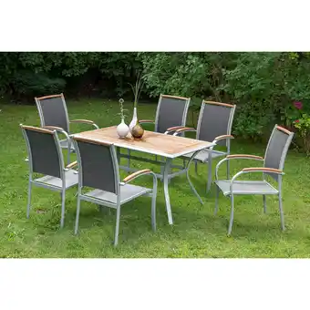 Netto Marken-Discount Merxx Siena Set 7tlg. Tisch 140x80 cm Angebot