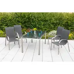 Netto Marken-Discount Merxx Lucca Set 5tlg. Tisch 150x90 cm Angebot