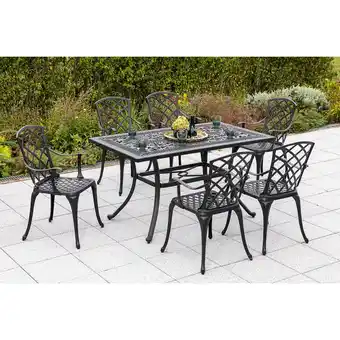 Netto Marken-Discount Merxx Rhodos Set 7tlg. Tisch 140x80 cm Angebot