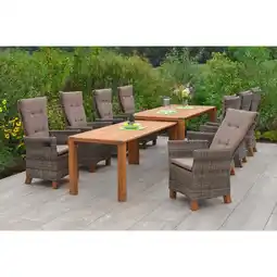 Netto Marken-Discount Merxx Toskana Set 9tlg. Flex-Ausziehtisch Angebot