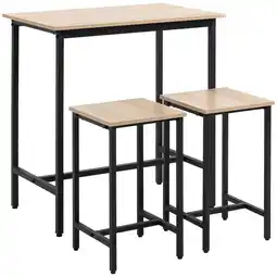Netto Marken-Discount HOMCOM Essgruppe Spanplatte, Stahlrahmen Angebot