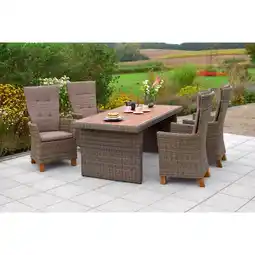 Netto Marken-Discount Merxx Toskana Set 9tlg. Tisch 185x90 cm Angebot