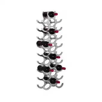 Netto Marken-Discount CHILLROI Weinregal Design 98 cm für 27 Flaschen Aluminium Silber Angebot