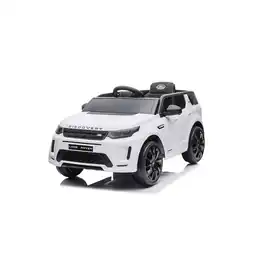 Netto Marken-Discount Chipolino Kinder Elektroauto Land Rover Discovery SUV Fernbedienung, EVA-Reifen weiß Angebot