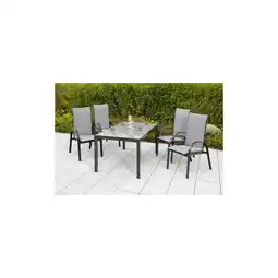 Netto Marken-Discount Merxx 5tlg. Marini Set Tisch 150x90 cm Angebot