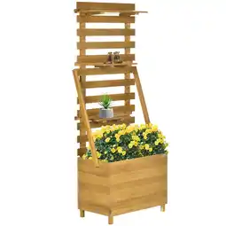 Netto Marken-Discount Outsunny Gartenbeet Tannenholz Angebot