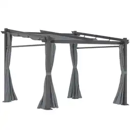 Netto Marken-Discount Outsunny Pergola Aluminium, Polyester Angebot
