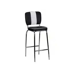 Netto Marken-Discount Tresenstuhl Barhocker Barstuhl American Diner 50er Jahre Retro Schwarz Weiß Angebot