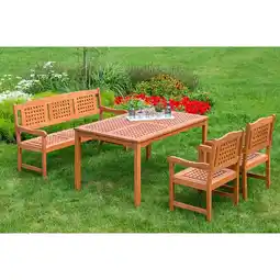Netto Marken-Discount Merxx Lima Set 4tlg. 3er Bank, Tisch 150x90 cm Angebot