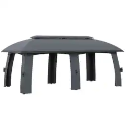 Netto Marken-Discount Outsunny Pavillon Galvanisiertes Metall, Polyester, Nylon Angebot