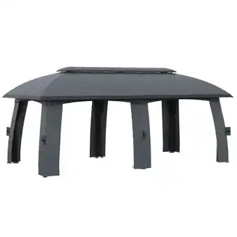 Netto Marken-Discount Outsunny Pavillon Galvanisiertes Metall, Polyester, Nylon Angebot