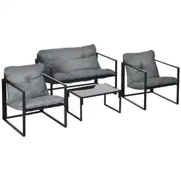 Netto Marken-Discount Outsunny Gartenmöbel-Set Stahl, Polyester Angebot