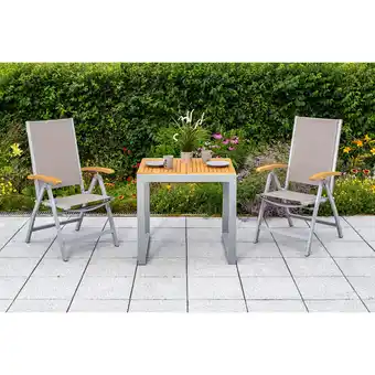 Netto Marken-Discount Merxx Naxos Set 3tlg. Balkonsausziehtisch Angebot