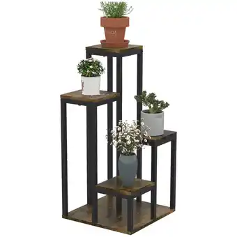 Netto Marken-Discount Outsunny Blumenständer Spanplatte, Stahl Angebot