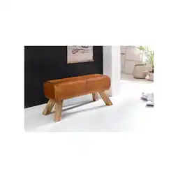 Netto Marken-Discount CHILLROI Design Turnbock Sitzbank Echtleder Gaderobenbank Turnhocker Hocker Bank Angebot