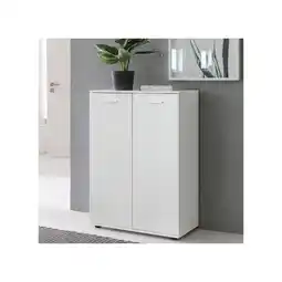Netto Marken-Discount WOHNLING Kommode SVENJA 2 Türen Holz Weiß Angebot