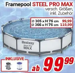 CENTERSHOP Bestway Framepool STEEL PRO MAX Angebot