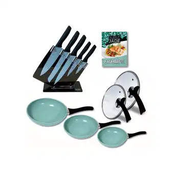 Netto Marken-Discount Starlyf Küchenstarterset - Pfannenset - Messerset Jade Set of 5 + Jade Knife Angebot