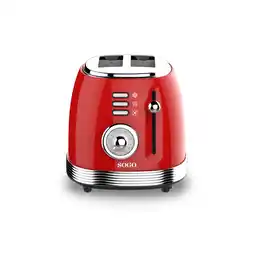 Netto Marken-Discount SOGO RETRO Serie Toaster rot Angebot