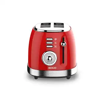 Netto Marken-Discount SOGO RETRO Serie Toaster rot Angebot
