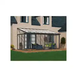 Netto Marken-Discount Palram - Canopia SanRemo Wintergarten, anthrazit in cm 546x295x310 (LxBxH) Angebot