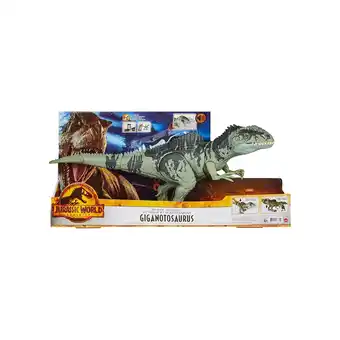 Netto Marken-Discount Mattel GYC94 - Jurassic World - Strike N' Roar - Giganotosaurus mit Brüllgeräuschen, ca. 54 cm Angebot