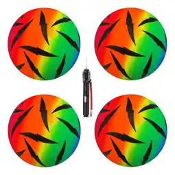 Netto Marken-Discount PVC Ball Rainbow, 22 cm, Blitz, 4 Ball Angebot