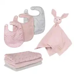 Netto Marken-Discount roba Organic Geschenkset Baby Essentials 'Lil Planet' rosa/mauve aus Bio-Baumwolle, GOTS, nachhaltig Angebot