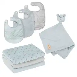 Netto Marken-Discount roba Organic Geschenkset Baby Essentials 'Lil Planet' hellblau/sky, Bio-Baumwolle, GOTS, nachhaltig Angebot