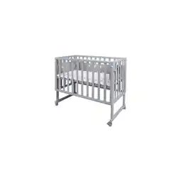 Netto Marken-Discount Stubenbett 'safe asleep ' 3 in 1, 'Little Stars', Beistellbett grau, Babybett & Bank, mit Zubehör Angebot