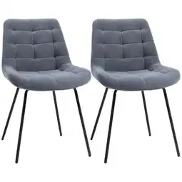 Netto Marken-Discount HOMCOM Esszimmerstuhl Samt(100% Polyester), Schaumstoff, Stahl Angebot