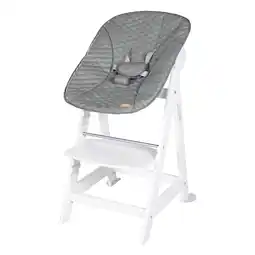 Netto Marken-Discount Treppenhochstuhl 'Born Up' Set 2in1 in Weiß, inkl. Liegeaufsatz 'Stone gesteppt' Angebot